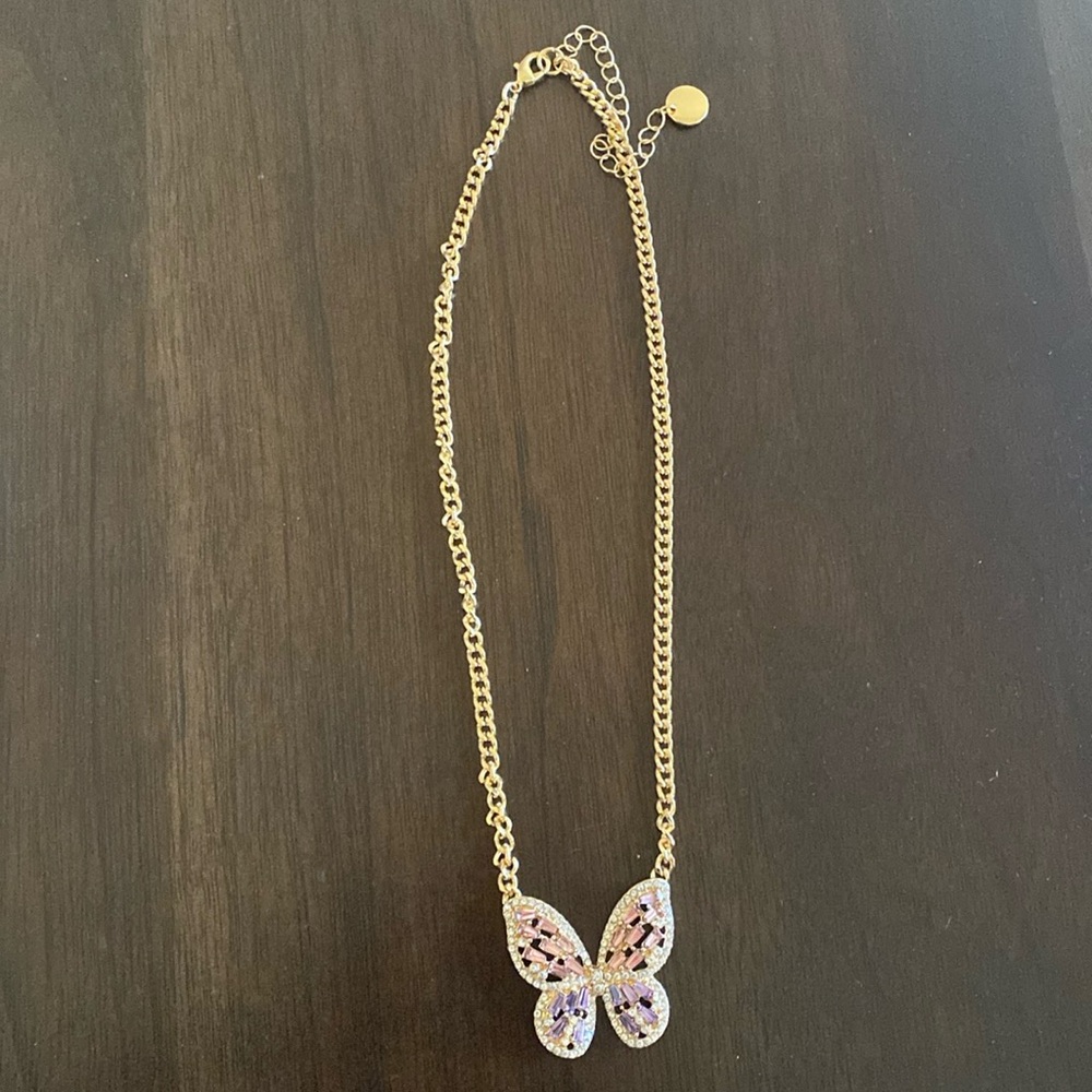 Jessica Simpson necklace butterfly